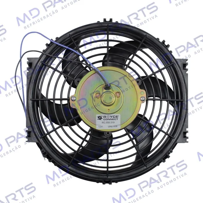 Eletroventilador Universal Unipoint Soprante 10 Polegadas Pás em S - 12 Volts