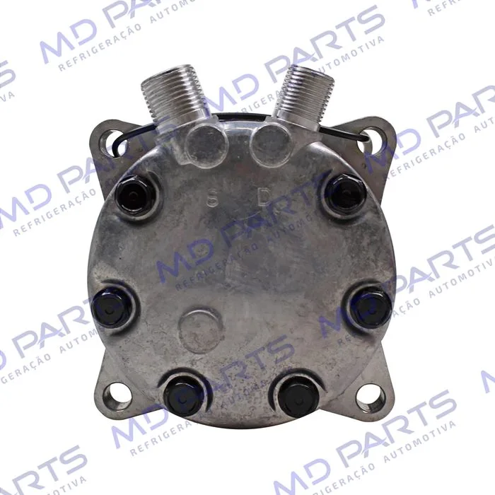 Compressor Modelo AA7H15AA 4627 Trator Uniport 2011> 8 Orelhas - 12 Volts Polia 2A 132mm R134a — foto 7