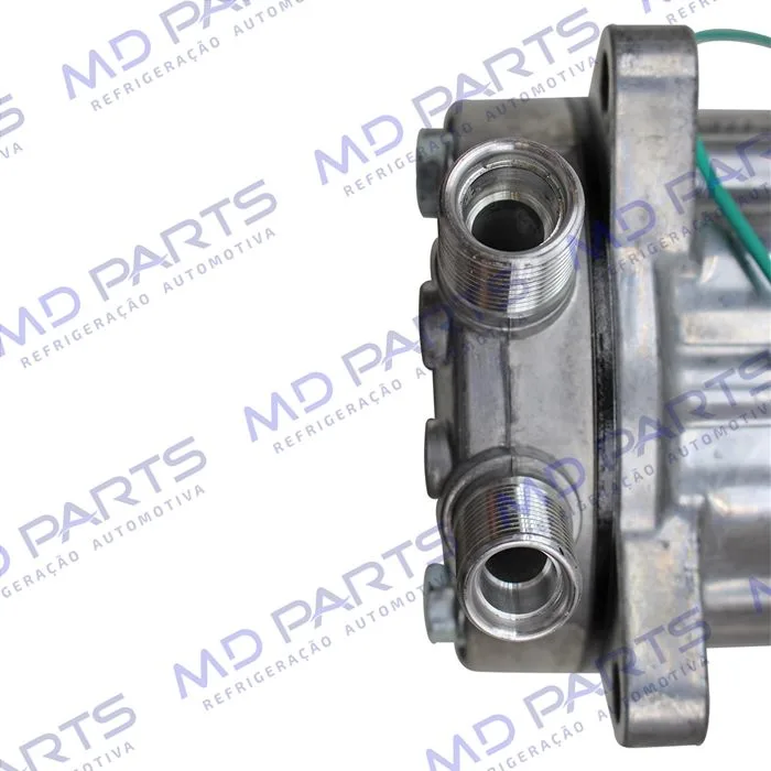 Compressor Modelo AA7H15AA 8 Orelhas - 24 Volts Polia 2A 132mm Saida Vertical 200cc Máquina New Holland / Máquina Empilhadeira Kalmar DRF450 R134a — foto 8