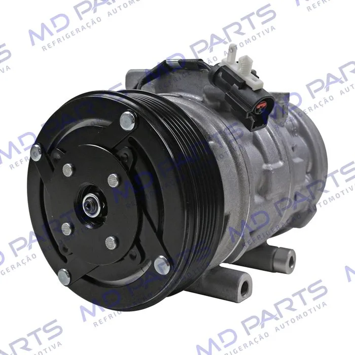 Compressor Ford F250 Motor MWM 10P15 R134a - 12 Volts Polia 6pk 125mm OEM: 2C35-19D629-AA — foto 2
