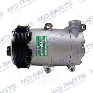 Compressor Modelo FOMOCO Ford Transit 2008 Até 2014 - 12 Volts Polia 7pk 127mm OEM: 6C1119D629-BE