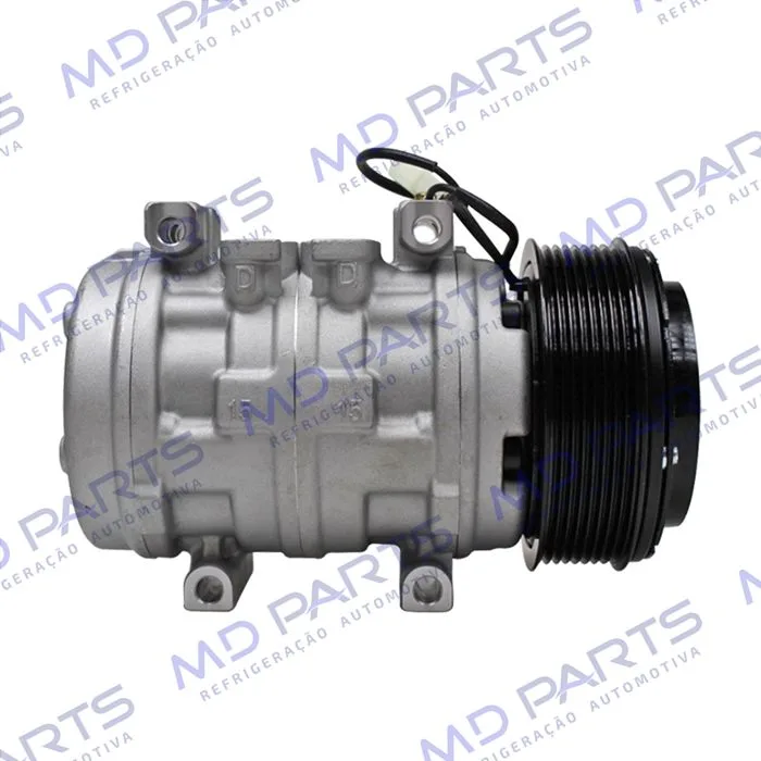 Compressor 10P15 Máquina Colheitadeira John Deere CB2500H - 12 Volts Polia 8pk 123mm OEM: DQ49620 — foto 5