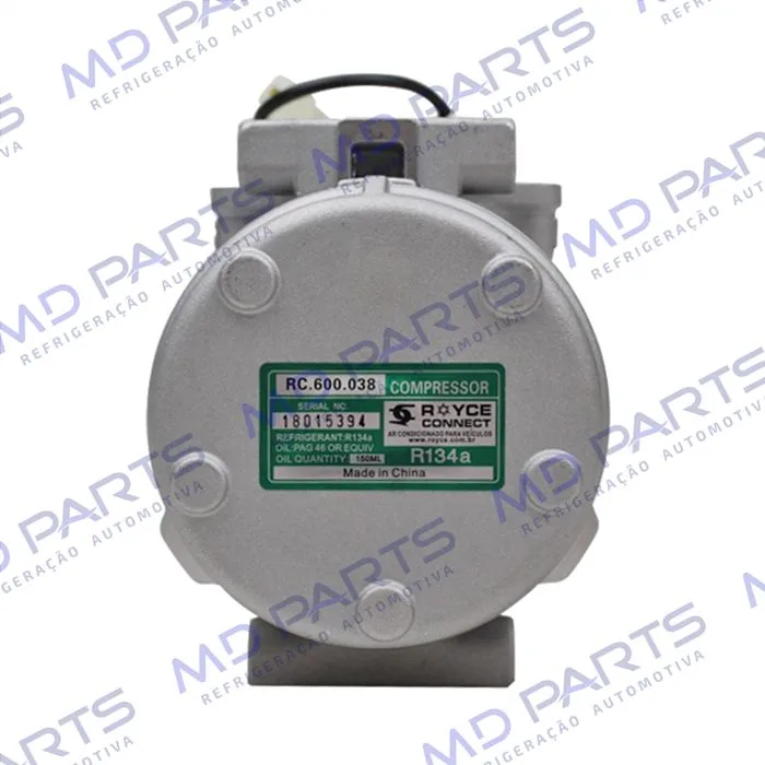 Compressor 10P15 Máquina Colheitadeira John Deere CB2500H - 12 Volts Polia 8pk 123mm OEM: DQ49620 — foto 7