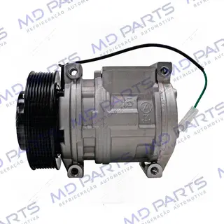 Compressor Modelo Denso 10PA15C Caminhão Mercedes Benz Atron/ Axor/ Actros 2729/ 2831/ 2841/ 2844/ 4844 Ano 2015> - 24 Volts Polia 8pk 130mm
