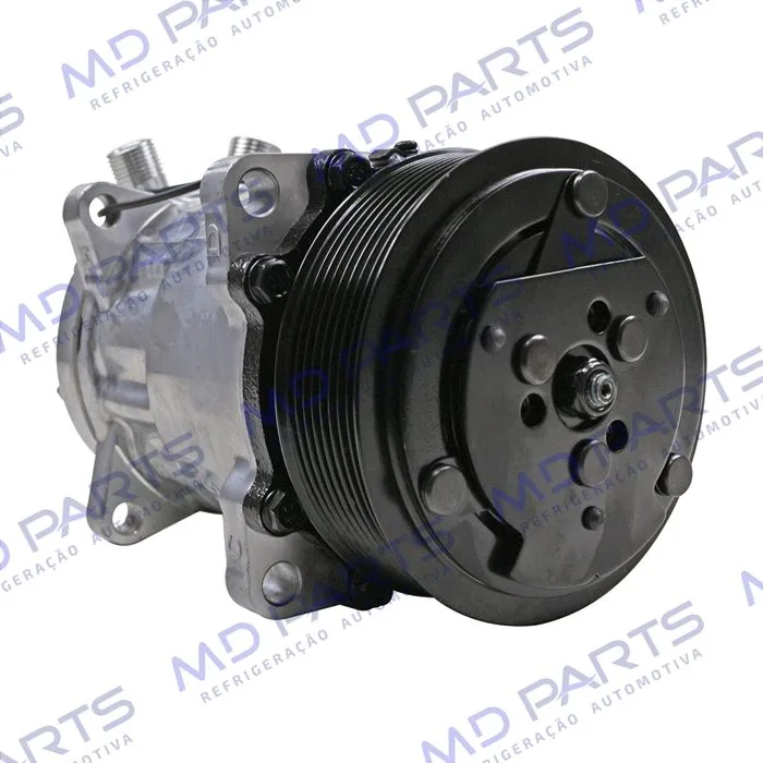 Compressor Modelo AA7H15AA Máquina New Holland 8 Orelhas - 12 Volts Polia 8pk 119mm R134a — foto 4
