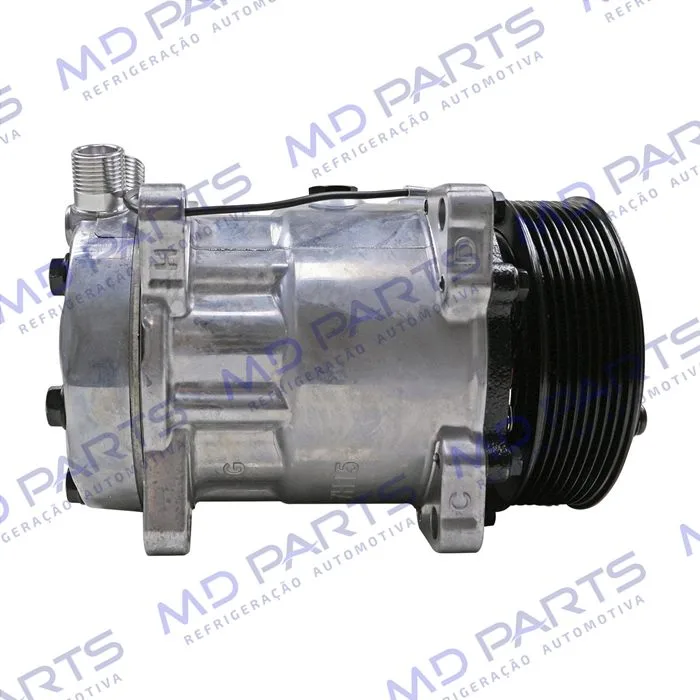 Compressor Modelo AA7H15AA Máquina New Holland 8 Orelhas - 12 Volts Polia 8pk 119mm R134a — foto 5