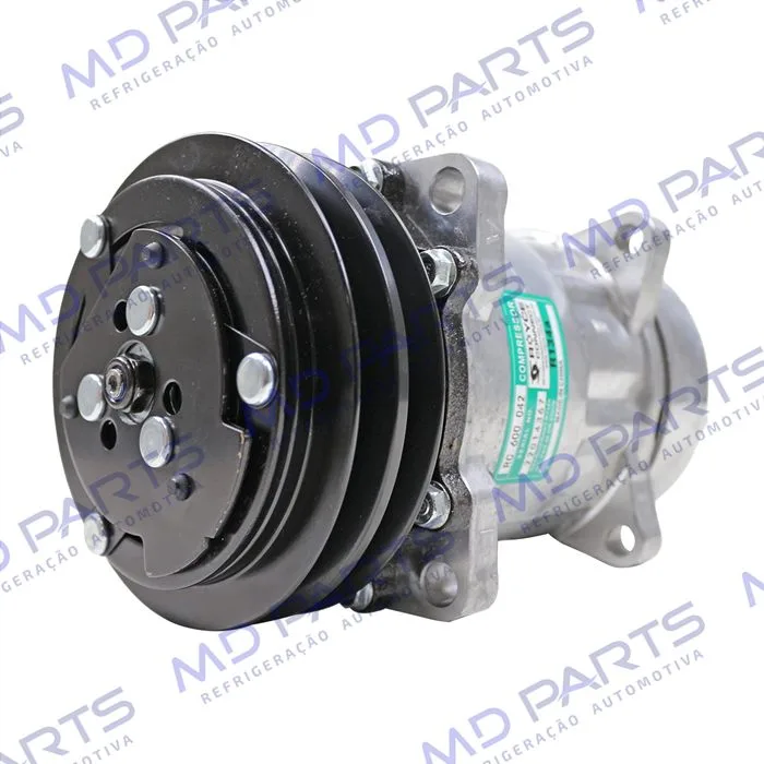 Compressor Modelo AA7H15AA Máquina New Holland R134a 8 Orelhas Descarga / Sucção Traseira O'ring - 12 Volts Polia 2A 132mm — foto 2