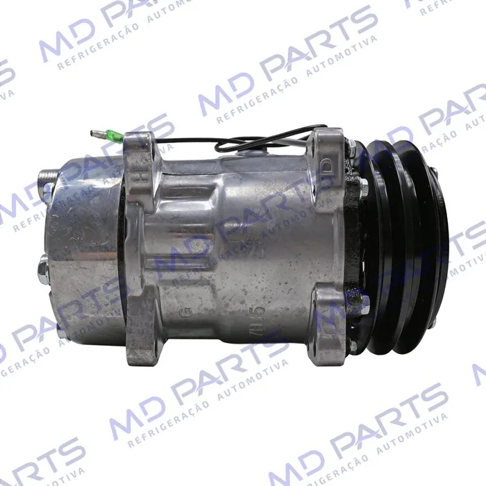 Compressor Modelo AA7H15AA Máquina New Holland R134a 8 Orelhas Descarga / Sucção Traseira O'ring - 12 Volts Polia 2A 132mm — foto 4