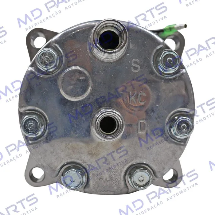 Compressor Modelo AA7H15AA Máquina New Holland R134a 8 Orelhas Descarga / Sucção Traseira O'ring - 12 Volts Polia 2A 132mm — foto 6