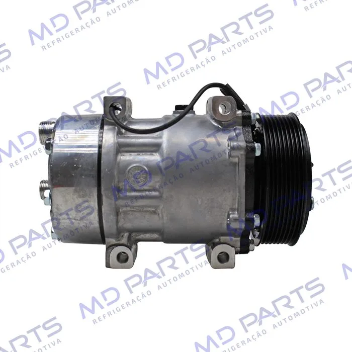 Compressor Modelo AA7H15AA Land Rover Defender Parafuso Passante Descarga / Sucção Traseira O'ring - 12 Volts Polia 8pk 119mm — foto 5