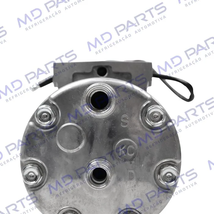 Compressor Modelo AA7H15AA Parafuso Passante Descarga/Sucção Traseira O'ring - 24 Volts Polia 8pk 119mm — foto 8