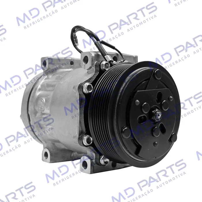 Compressor AA7H15AA Parafuso Passante Descarga/Sucção Traseira Engate - 12 Volts Polia 8pk 119mm — foto 4