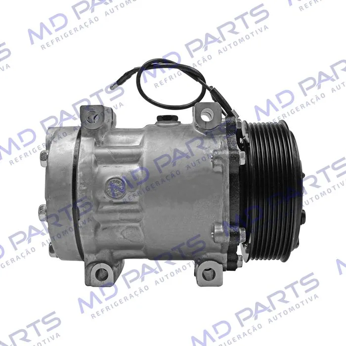 Compressor AA7H15AA Parafuso Passante Descarga/Sucção Traseira Engate - 12 Volts Polia 8pk 119mm — foto 5