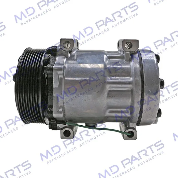 Compressor Modelo AA7H15AA Parafuso Passante Descarga/Sucção Traseira Engate - 24 Volts Polia 8pk 119mm