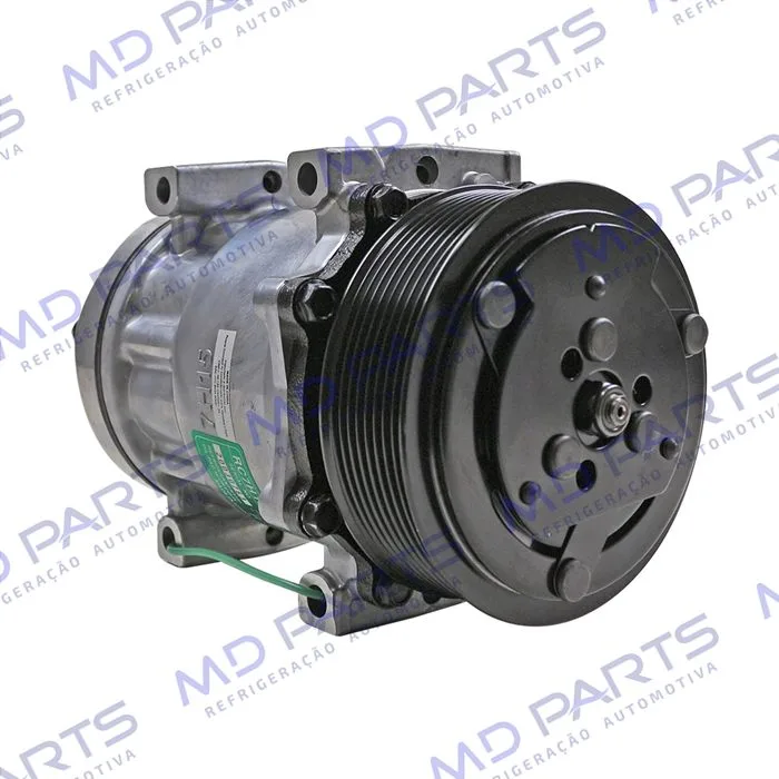 Compressor Modelo AA7H15AA Parafuso Passante Descarga/Sucção Traseira Engate - 24 Volts Polia 8pk 119mm — foto 4