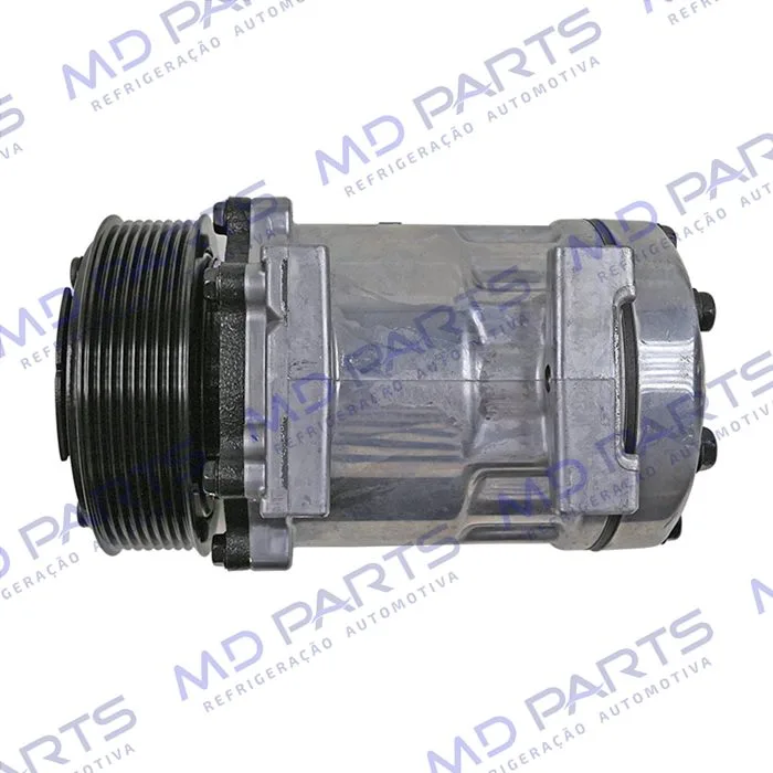 Compressor Modelo AA7H15AA Parafuso Passante Descarga/Sucção Traseira Engate - 24 Volts Polia 8pk 119mm — foto 8