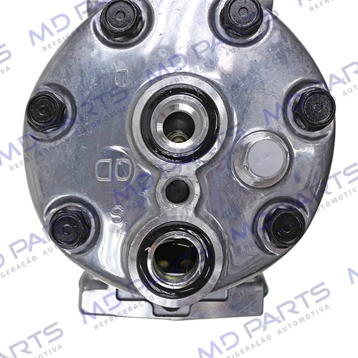 Compressor Modelo AA7H15AA Parafuso Passante Descarga/Sucção Traseira Engate - 24 Volts Polia 8pk 119mm — foto 9