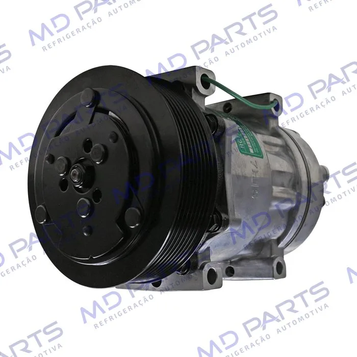 Compressor Modelo AA7H15AA Caminhão Volvo NH/FH/FM 1998 Até 2007/ Caminhão VM 2008 Até 2022/ Máquina Volvo - 24 Volts Polia 8pk 132mm — foto 2