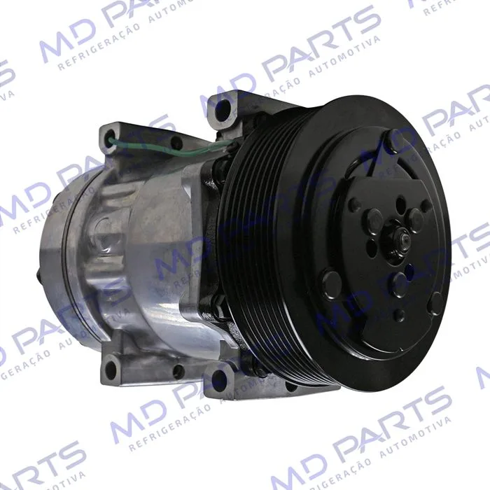 Compressor Modelo AA7H15AA Caminhão Volvo NH/FH/FM 1998 Até 2007/ Caminhão VM 2008 Até 2022/ Máquina Volvo - 24 Volts Polia 8pk 132mm — foto 4
