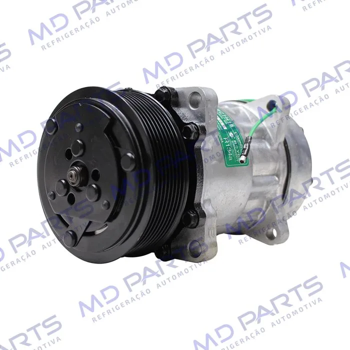 Compressor Modelo AA7H15AA 8 Orelhas Descarga/Sucção Traseira O´ring - 24 Volts Polia 8pk 119mm R134a — foto 2