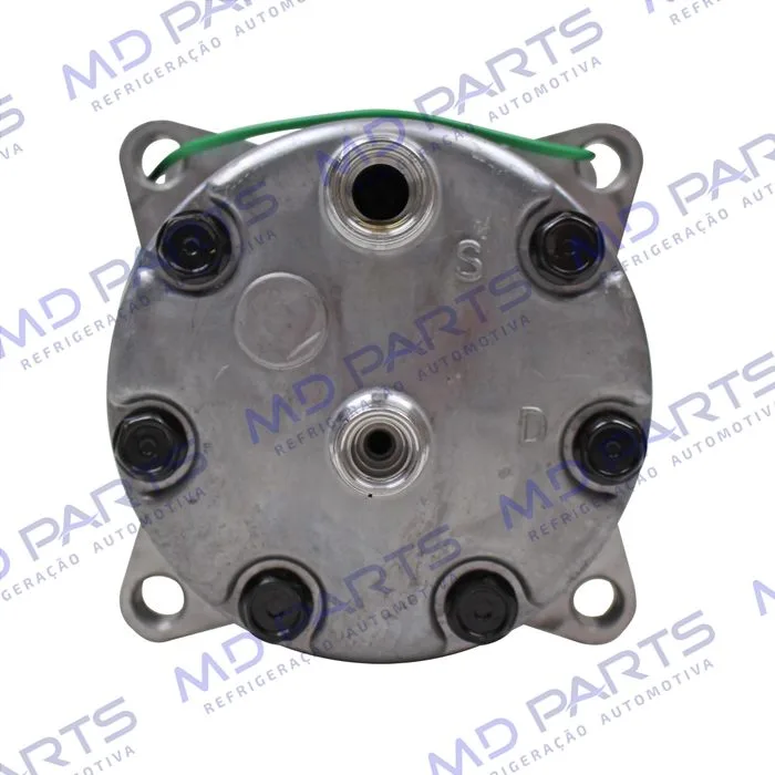 Compressor Modelo AA7H15AA 8 Orelhas Descarga/Sucção Traseira O´ring - 24 Volts Polia 8pk 119mm R134a — foto 7