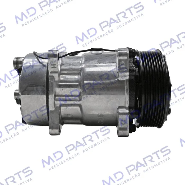 Compressor Modelo AA7H15AA Máquina New Holland 8 Orelhas Descarga/Sucção Traseira O´ring - 12 Volts Polia 8pk 119mm R134a — foto 5