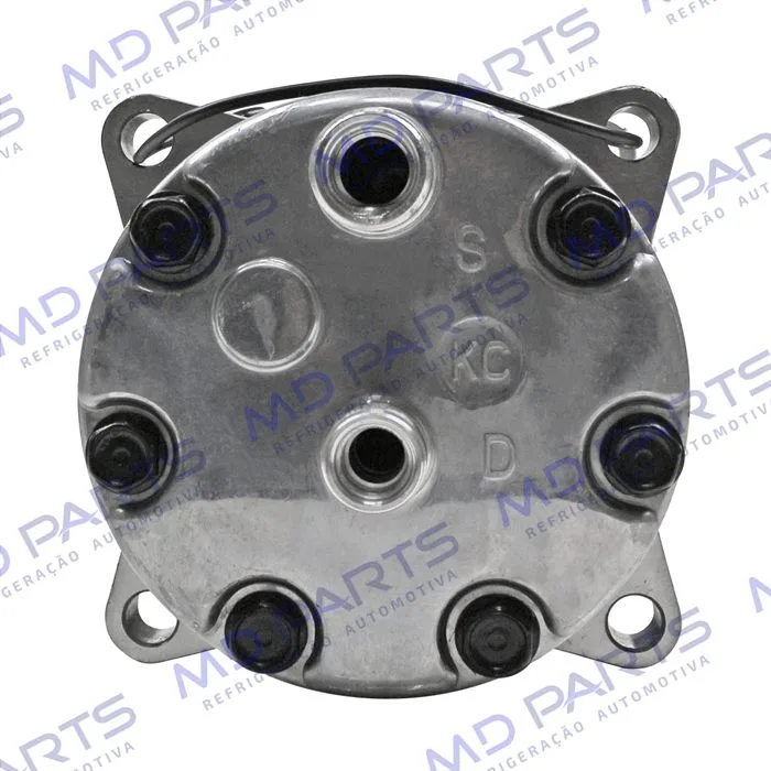 Compressor Modelo AA7H15AA Máquina New Holland 8 Orelhas Descarga/Sucção Traseira O´ring - 12 Volts Polia 8pk 119mm R134a — foto 7