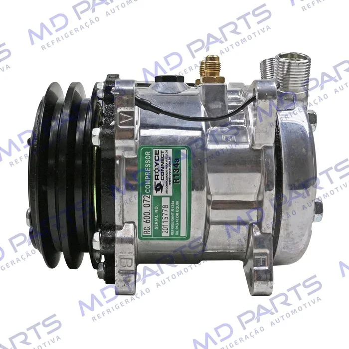 Compressor Modelo 5H09/SE505 8 Orelhas Máquina Caterpillar Mini Carregadeira 299D/ 242D3 - 12 Volts Polia 2A 125mm R134a OEM: 345-4547/ 509-3958