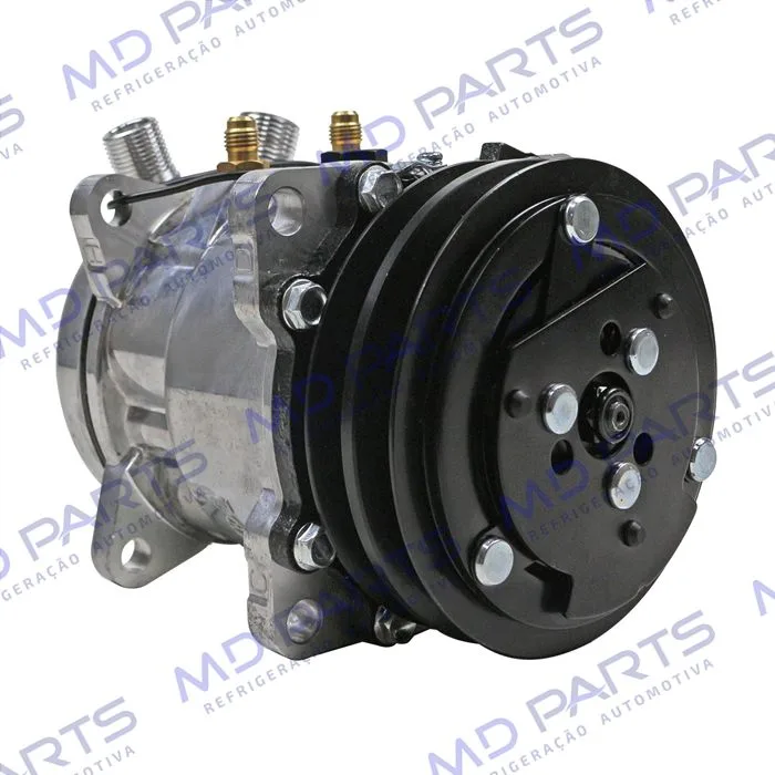 Compressor Modelo 5H09/SE505 8 Orelhas Máquina Caterpillar Mini Carregadeira 299D/ 242D3 - 12 Volts Polia 2A 125mm R134a OEM: 345-4547/ 509-3958 — foto 4