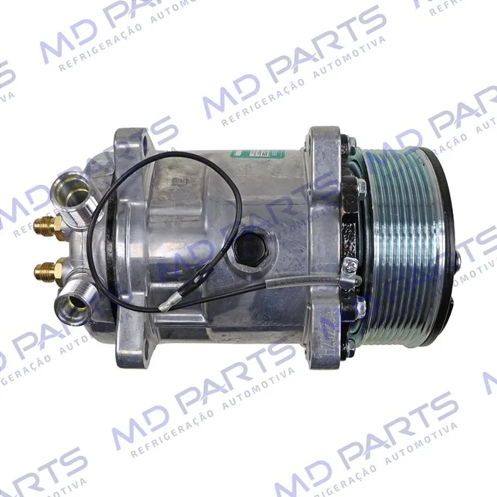 Compressor Modelo 5H14 8 Orelhas - 12 Volts Polia 8pk 123mm Universal R134a — foto 6