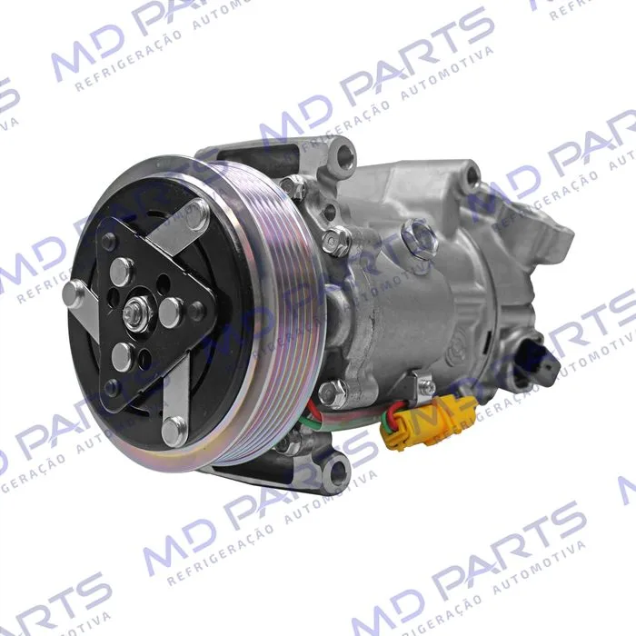 Compressor SD6C12 Citroën C4 Pallas / Peugeot 307 / 208 - 12 Volts Polia 6pk 120mm — foto 2