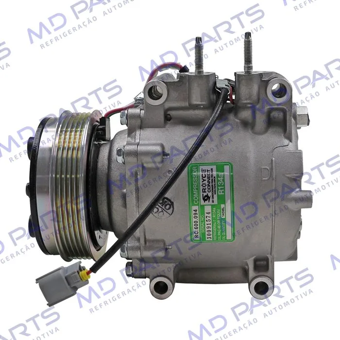 Compressor Modelo TRSA09 Honda Fit 2004 Até 2007 - 12 Volts Polia 5pk 110mm
