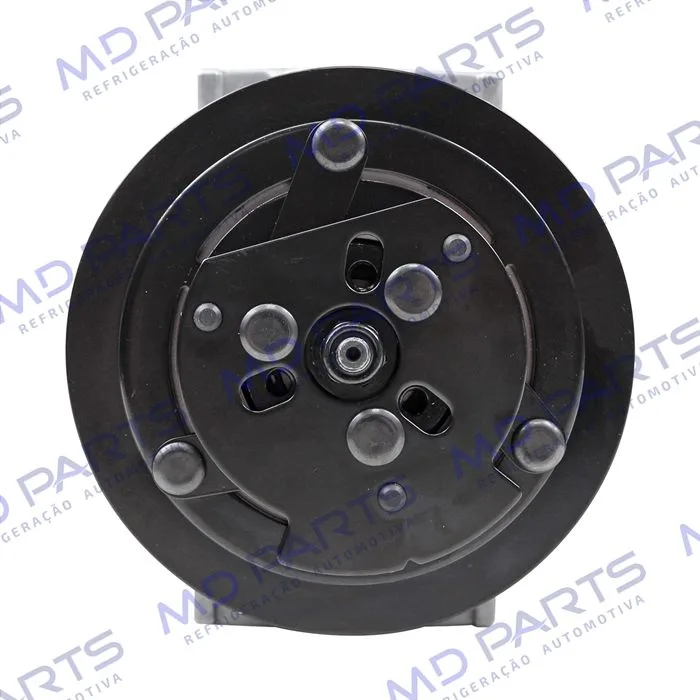 Compressor Modelo 7H15 Caminhão Kalmar Parafuso Passante Descarga e Sucção Traseira O´ring - 12 Volts Polia 2A 132mm — foto 3