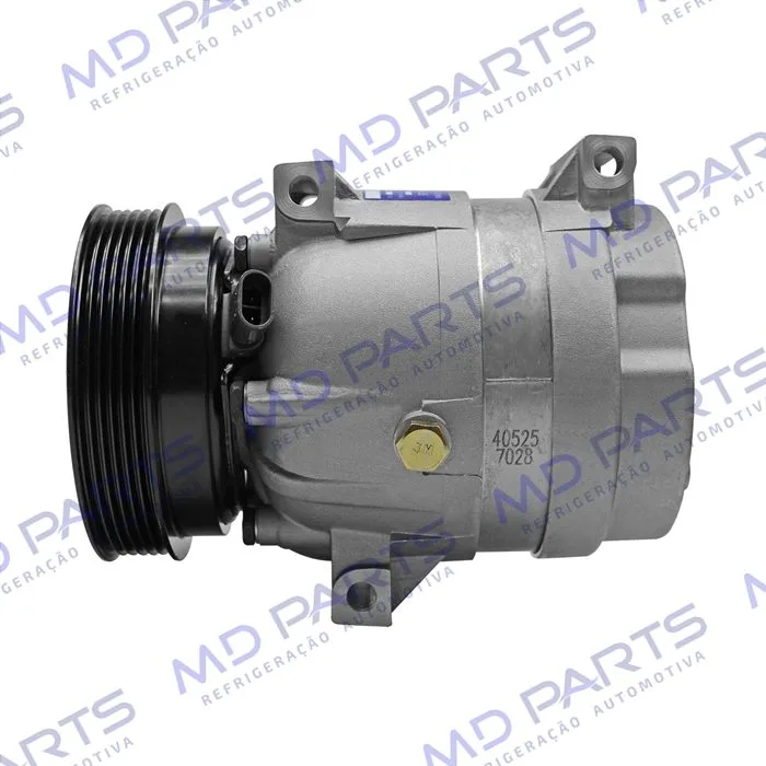 Compressor V5 Renault Scenic/ Megane 2001 Até 2006 1.6 16v. equipado somente c/compr. Korea 7700103536 importado China - 12 Volts Polia 6pk 125mm