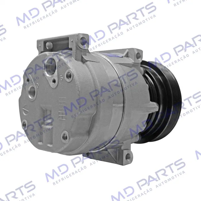 Compressor V5 Renault Scenic/ Megane 2001 Até 2006 1.6 16v. equipado somente c/compr. Korea 7700103536 importado China - 12 Volts Polia 6pk 125mm — foto 6