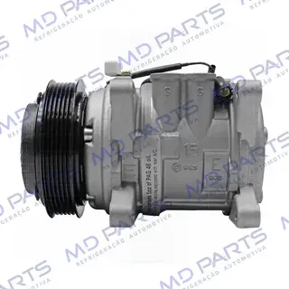 Compressor 10PA15 Modelo 6P148 8 Orelhas Volkswagen Santana - 12 Volts Polia 6pk 125mm