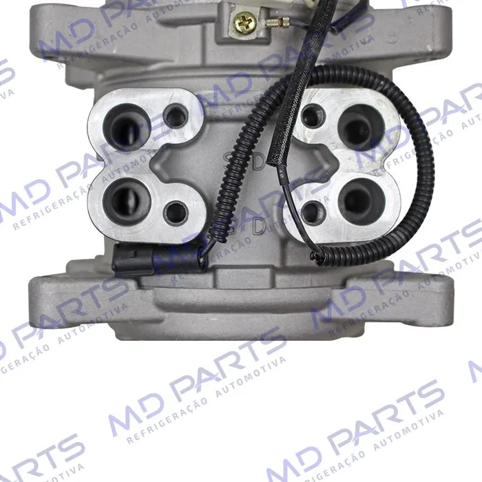 Compressor 10PA15 Modelo 6P148 8 Orelhas Volkswagen Santana - 12 Volts Polia 6pk 125mm — foto 8