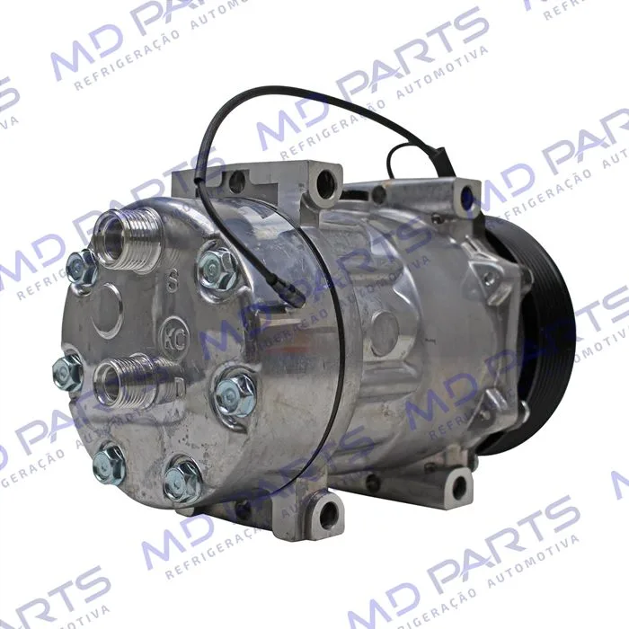 Compressor AA7H15AA Máquina Case Descarga e Sucção Saída Traseira O'ring - 12 Volts Polia 8pk 115mm — foto 6