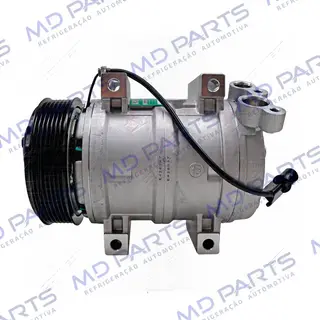 Compressor Modelo Valeo DKS15D Mitsubishi Pajero Dakar / L200 Triton 3.5 Flex 2007> - 12 Volts Polia 7Pk OEM: MN123624 / Z0009895A