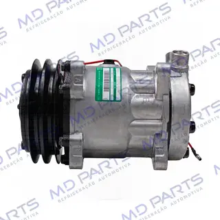 Compressor SANDEN AA7H15AA Original 4664 Trator Uniport 2011> 8 Orelhas - 12 Volts Polia 2A 132mm OEM: 6218551