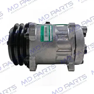 Compressor SANDEN Original 175cc 4742 AA7H15AA 8 Orelhas Descarga e Sucção Traseira O´ring - 24 Volts Polia 2A 125mm
