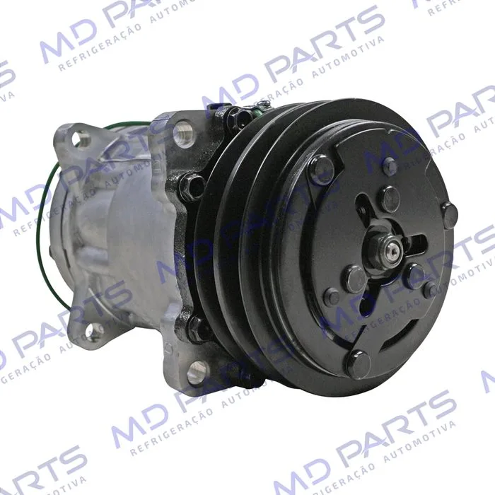 Compressor SANDEN Original 175cc 4742 AA7H15AA 8 Orelhas Descarga e Sucção Traseira O´ring - 24 Volts Polia 2A 125mm — foto 4