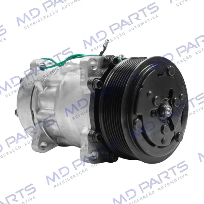 Compressor SANDEN 4765 AA7H15AA 8 Orelhas Descarga e Sucção Traseira O´ring - 24 Volts Polia 8pk 120 mm — foto 4