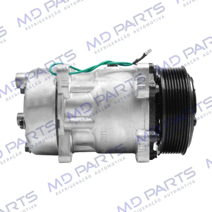 Compressor SANDEN 4765 AA7H15AA 8 Orelhas Descarga e Sucção Traseira O´ring - 24 Volts Polia 8pk 120 mm — foto 5