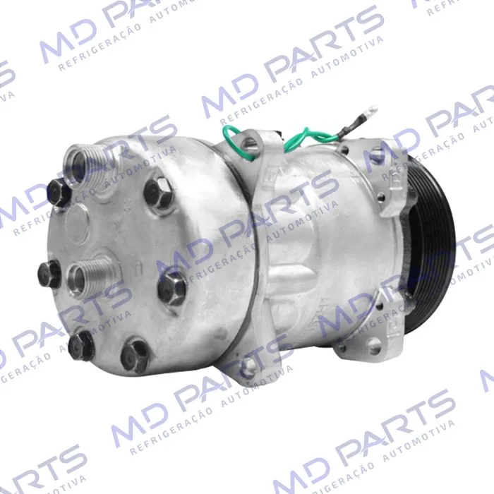 Compressor SANDEN 4765 AA7H15AA 8 Orelhas Descarga e Sucção Traseira O´ring - 24 Volts Polia 8pk 120 mm — foto 6