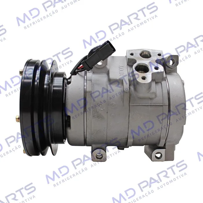Compressor Modelo Denso 10S17C Máquina Caterpillar 310/320-BL - 24 Volts Polia Canal 1A 135mm OEM: 245-7781/ 176-1895/ 201-3837