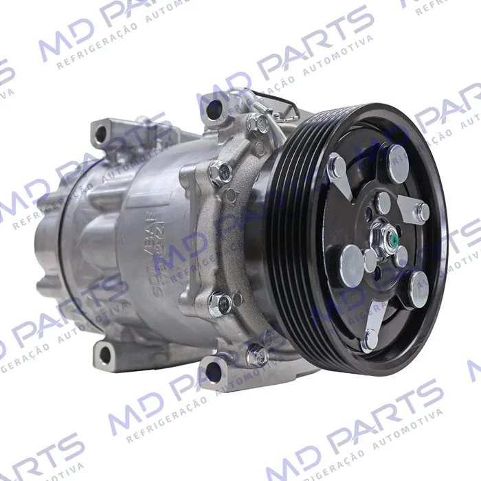 Compressor Modelo Sanden SD7V16 Renault Duster/ Clio/ Megane/ Scenic/ Kangoo/ Logan/ Sandero/ Nissan OEM: 8200802609 - 12 Volts Polia 6pk 125mm — foto 3