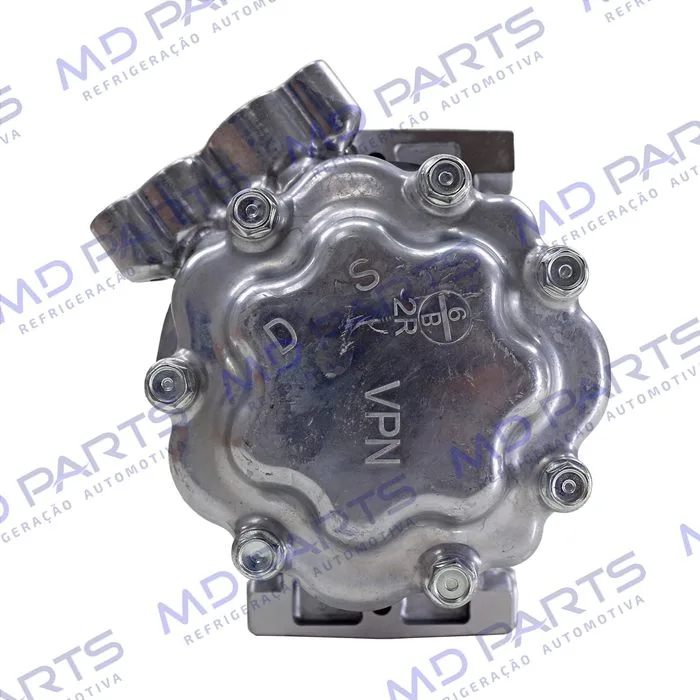 Compressor Modelo Sanden SD7V16 Renault Duster/ Clio/ Megane/ Scenic/ Kangoo/ Logan/ Sandero/ Nissan OEM: 8200802609 - 12 Volts Polia 6pk 125mm — foto 5