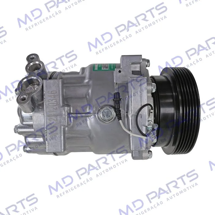 Compressor Modelo Sanden SD7V16 Renault Duster/ Clio/ Megane/ Scenic/ Kangoo/ Logan/ Sandero/ Nissan OEM: 8200802609 - 12 Volts Polia 6pk 125mm — foto 6