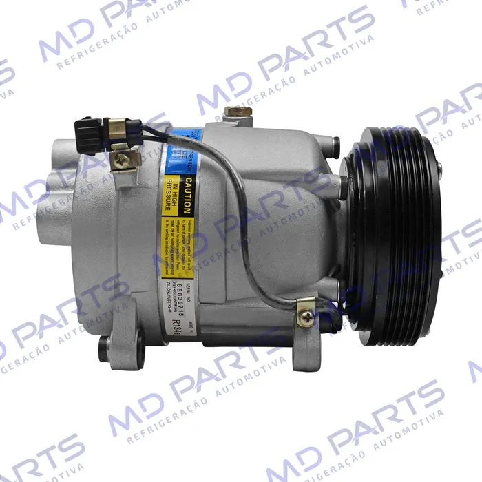 Compressor Modelo Harrison V5 Volkswagen Polo / Golf Até 1998 - 12 Volts Polia 6pk 130mm — foto 5